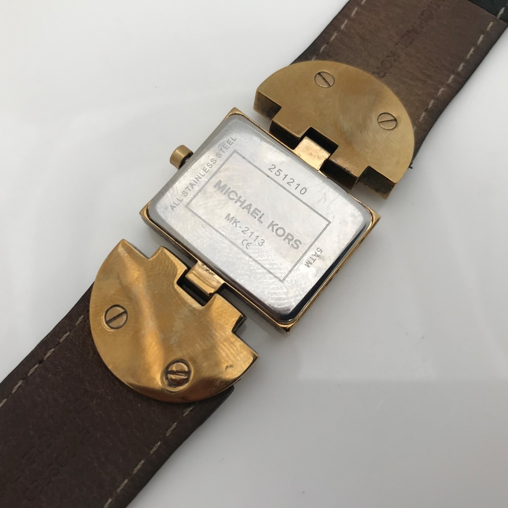 Michael Kors Ladies Watch Genuine Leather Band - Picture 5 of 8